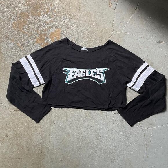 Eagles Cropped Long Sleeve Tee - Picture 1 of 2